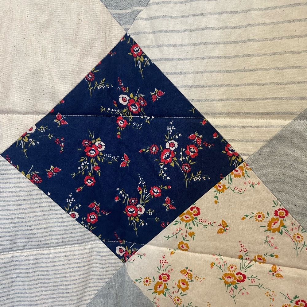 Madewell Patchwork Utility Jacket - Navy, Cream, … - image 9